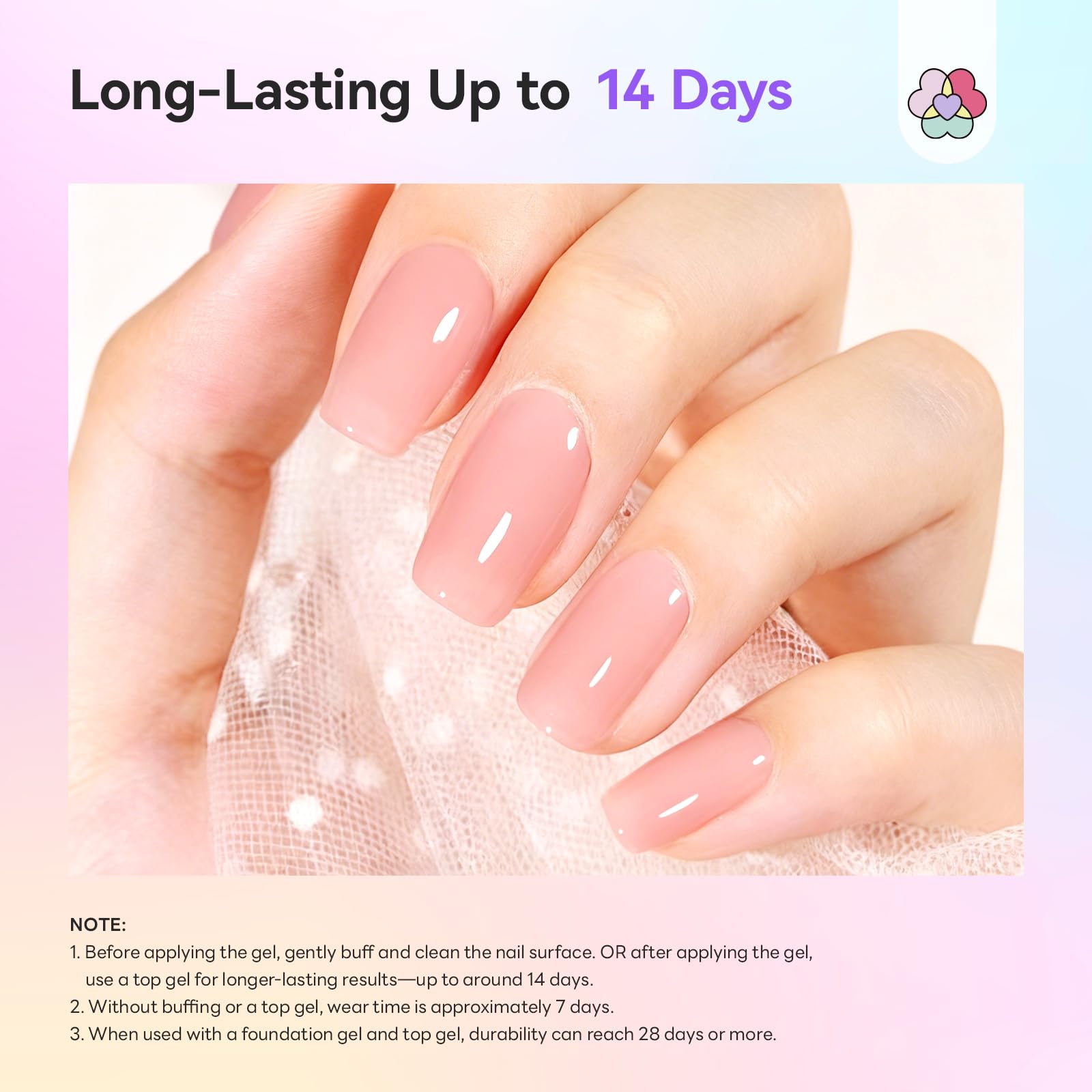 SAVILAND gel finish delivers vibrant shine and long-lasting wear in a single step.