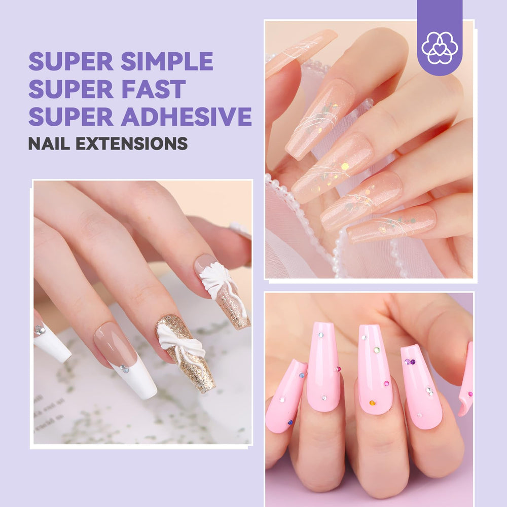 SAVILAND gel nail glue 4-in-1 in action to secure tips