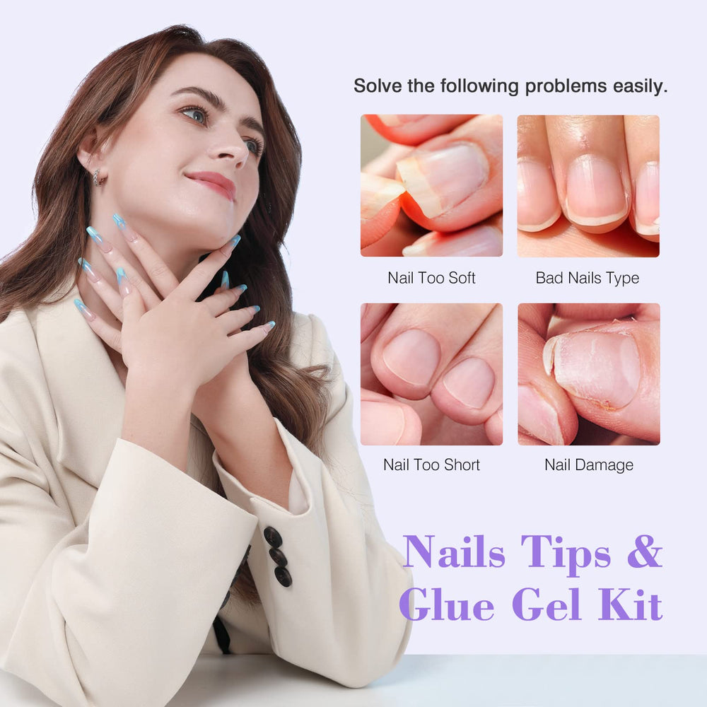 SAVILAND 4-in-1 glue offers versatile adhesion and slip-solution use for nail art.