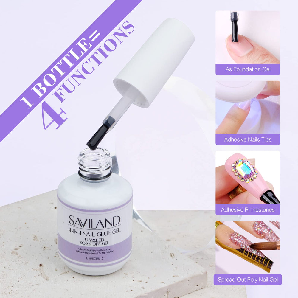 SAVILAND kit on a desk shows an easy, beginner-friendly nail-art setup.