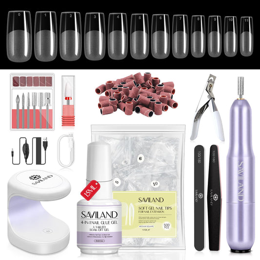 SAVILAND gel nail kit front view for easy at-home manicure