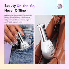 SAVILAND gentle gel polish formula with fewer chemicals for nails