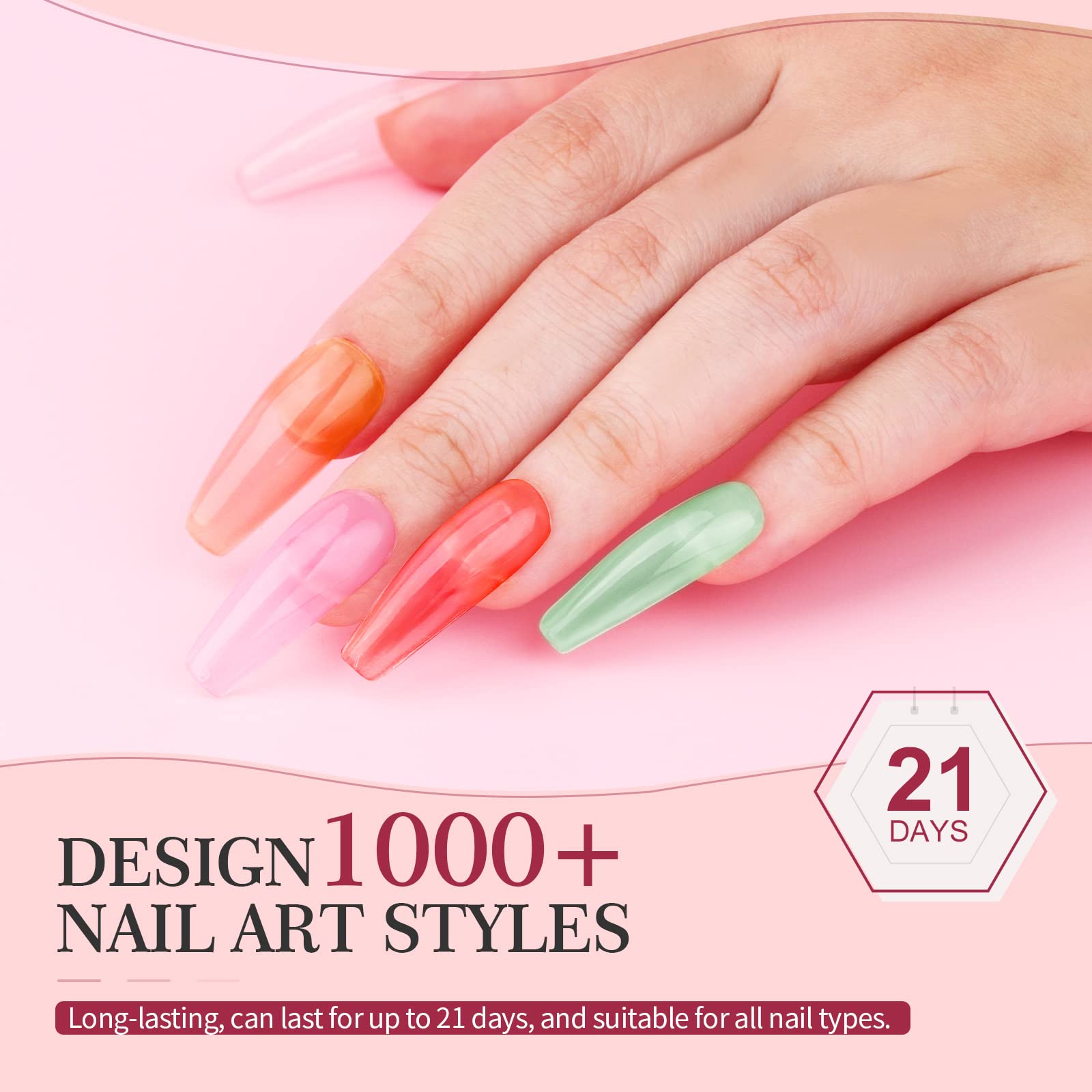 SAVILAND glossy top gel for a shiny finish