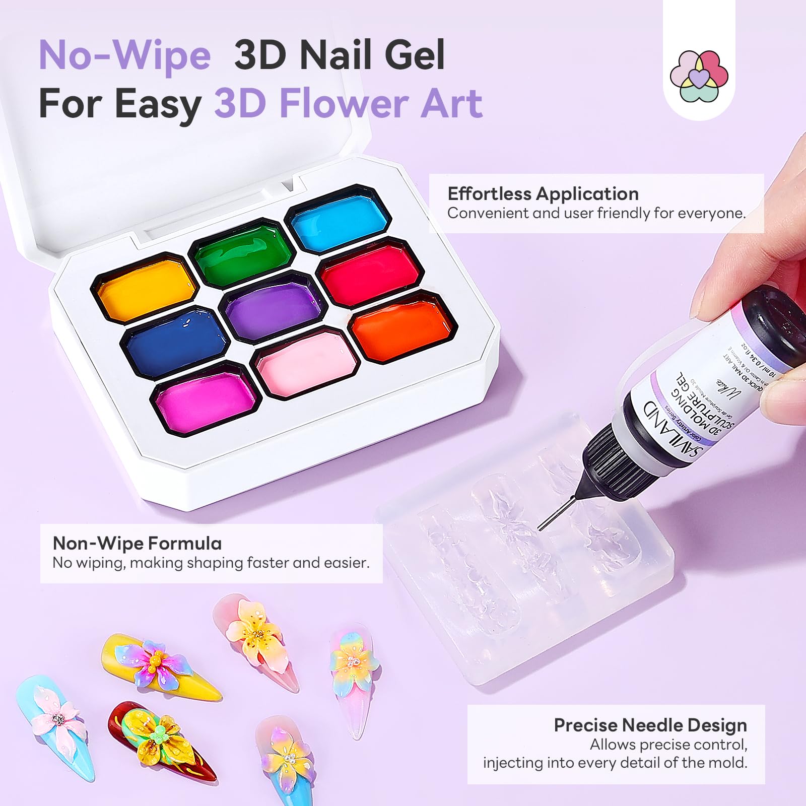 SAVILAND grabbing pen tool for precise detailing on nails