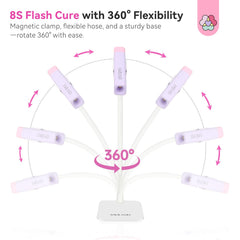 SAVILAND handheld nail lamp is rechargeable for on-the-go manicures.