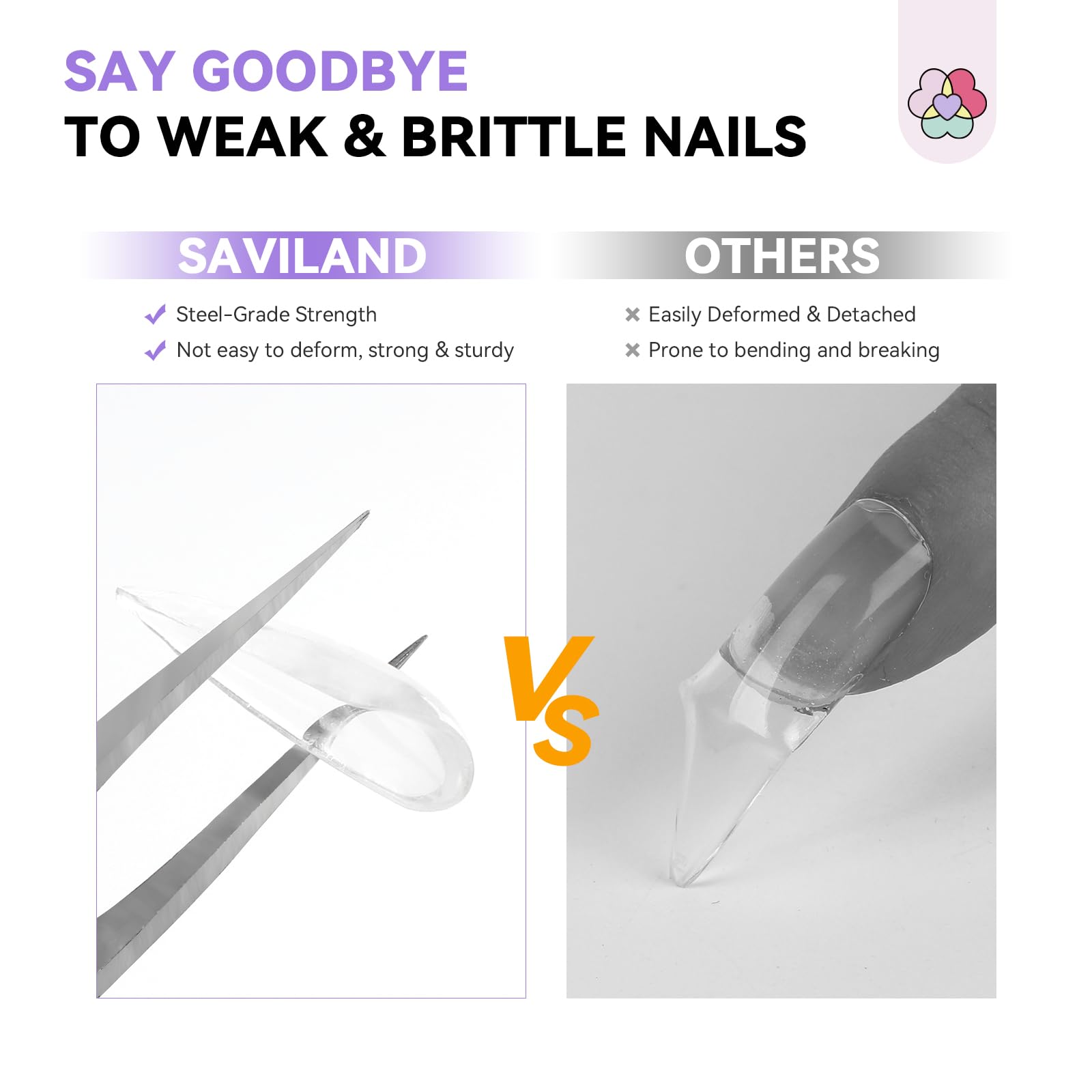 SAVILAND matte top gel for chic, understated styles.