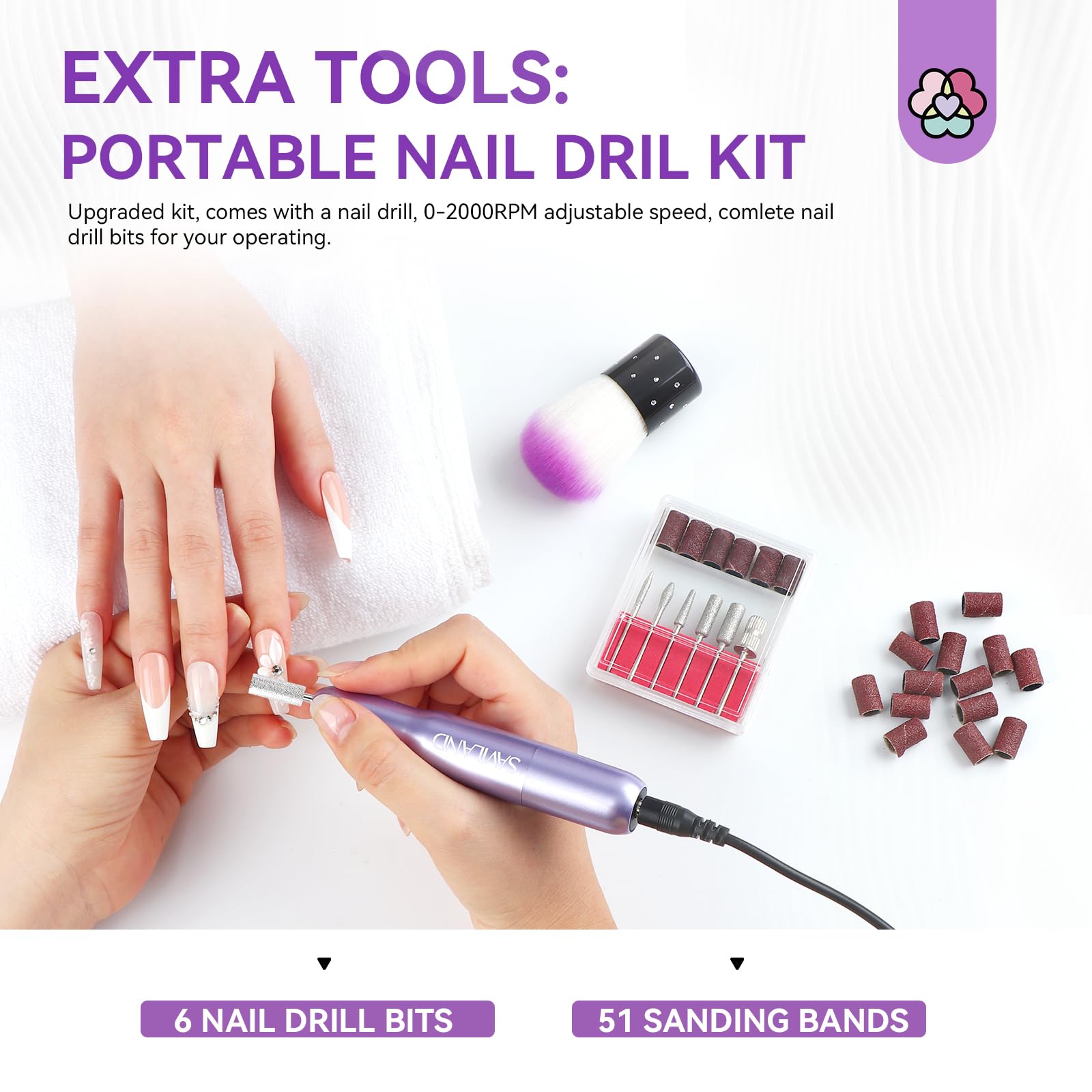 SAVILAND Mini nail lamp enables quick curing for smooth results