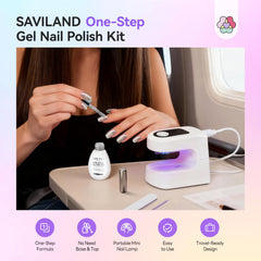 SAVILAND mini UV nail lamp 387nm for fast, even curing at home
