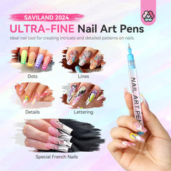 SAVILAND 0.5mm tip enables fine lines and intricate patterns