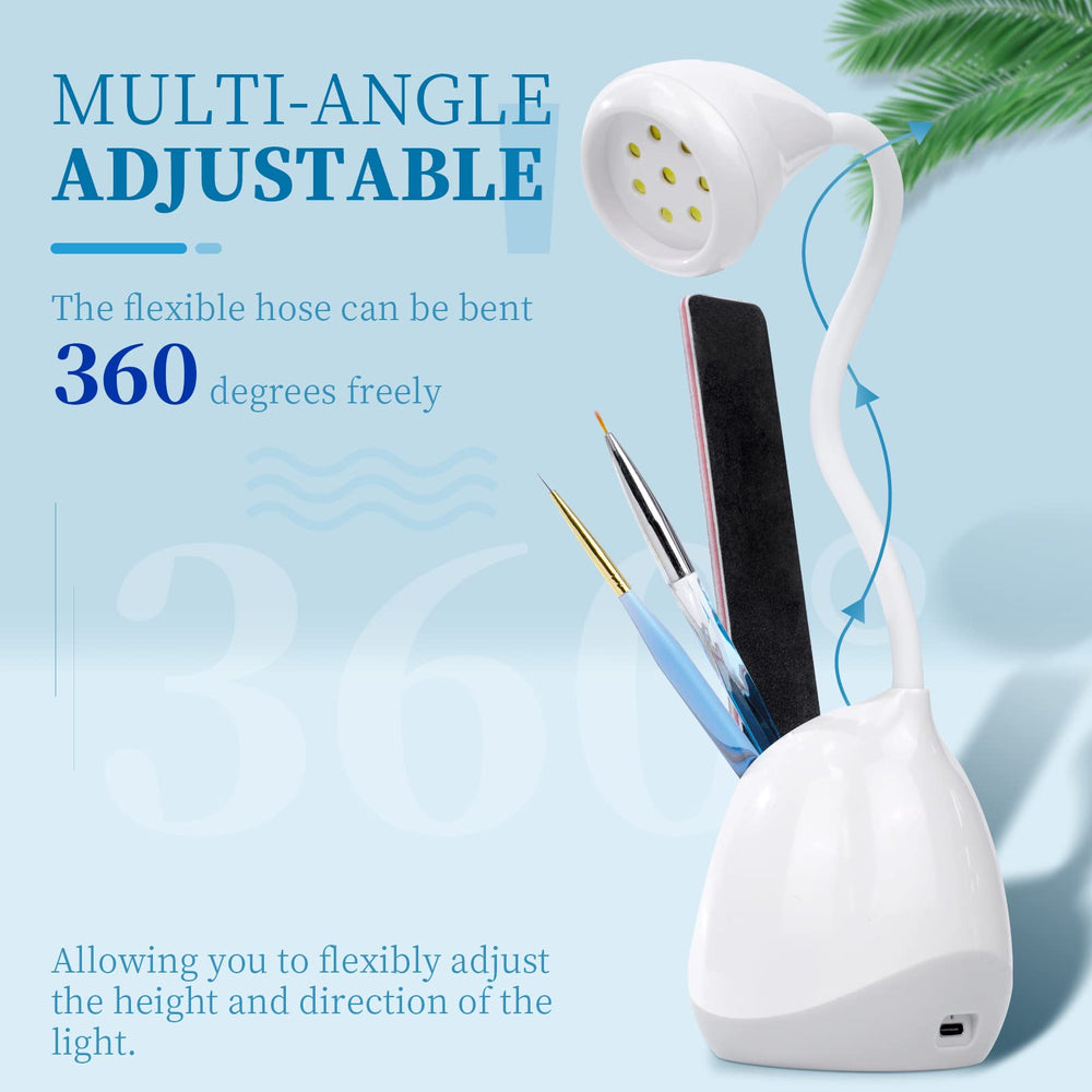 SAVILAND nail brush holder base keeps tools organized for DIY manicures.