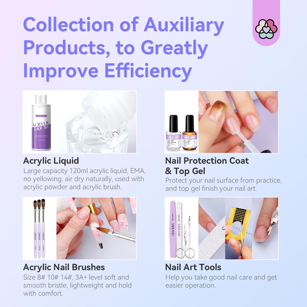 SAVILAND nail brushes and practice fingers support beginner practice