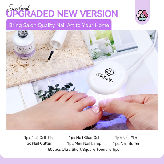 SAVILAND nail drill kit for precise filing and gentle removal at home.
