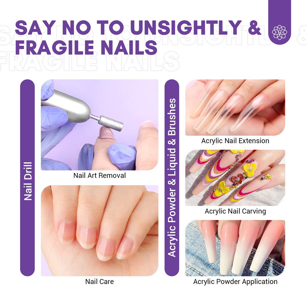 SAVILAND nail drill USB portable image highlighting fast, adjustable speed for efficient nail care