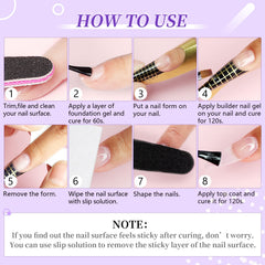 SAVILAND builder gel kit enables efficient at-home nail extensions