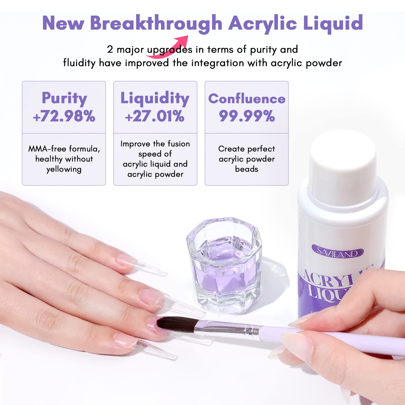 SAVILAND nail forms and false tips for efficient at-home manicures.