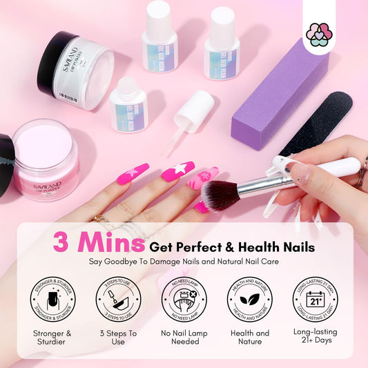 SAVILAND nail glue bottle close-up for fast, strong nail repairs.