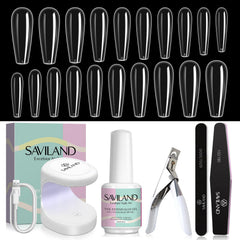 SAVILAND nail kit beginners setup for at-home manicure with all-in-one tools.