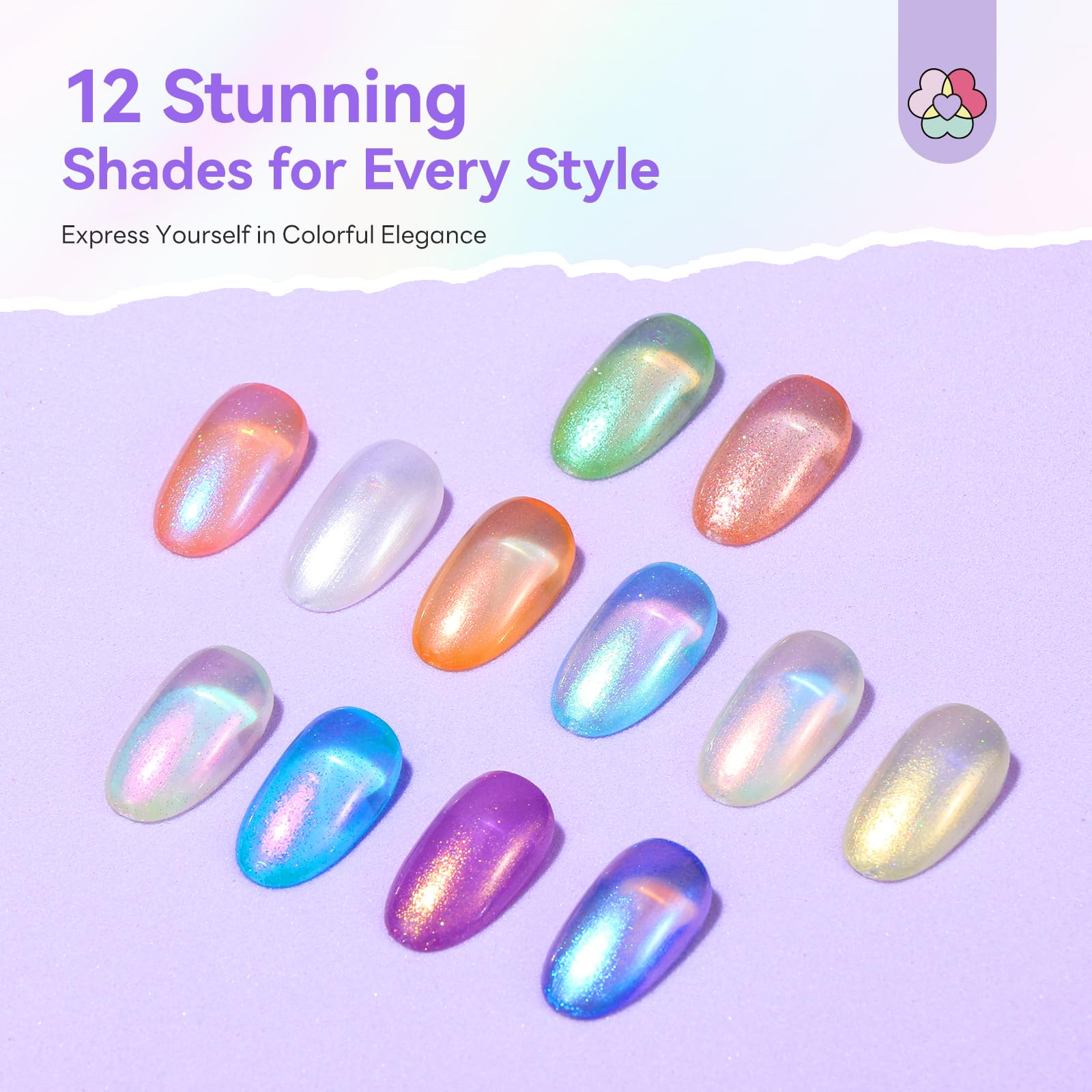 SAVILAND Mermaid Pearl Top Coat adds shimmer to glitter nails.