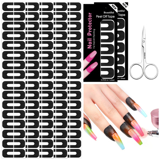 SAVILAND 100-piece package of nail polish protectors keeps manicure tidy during applications