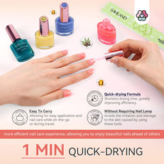 SAVILAND air-dry formula no nail lamp required for fast polish
