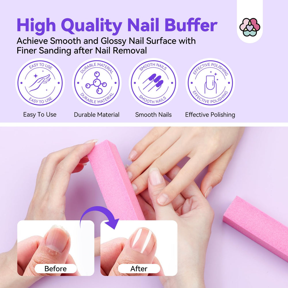 SAVILAND nails after removal close-up shows clean cuticles and smooth edges.