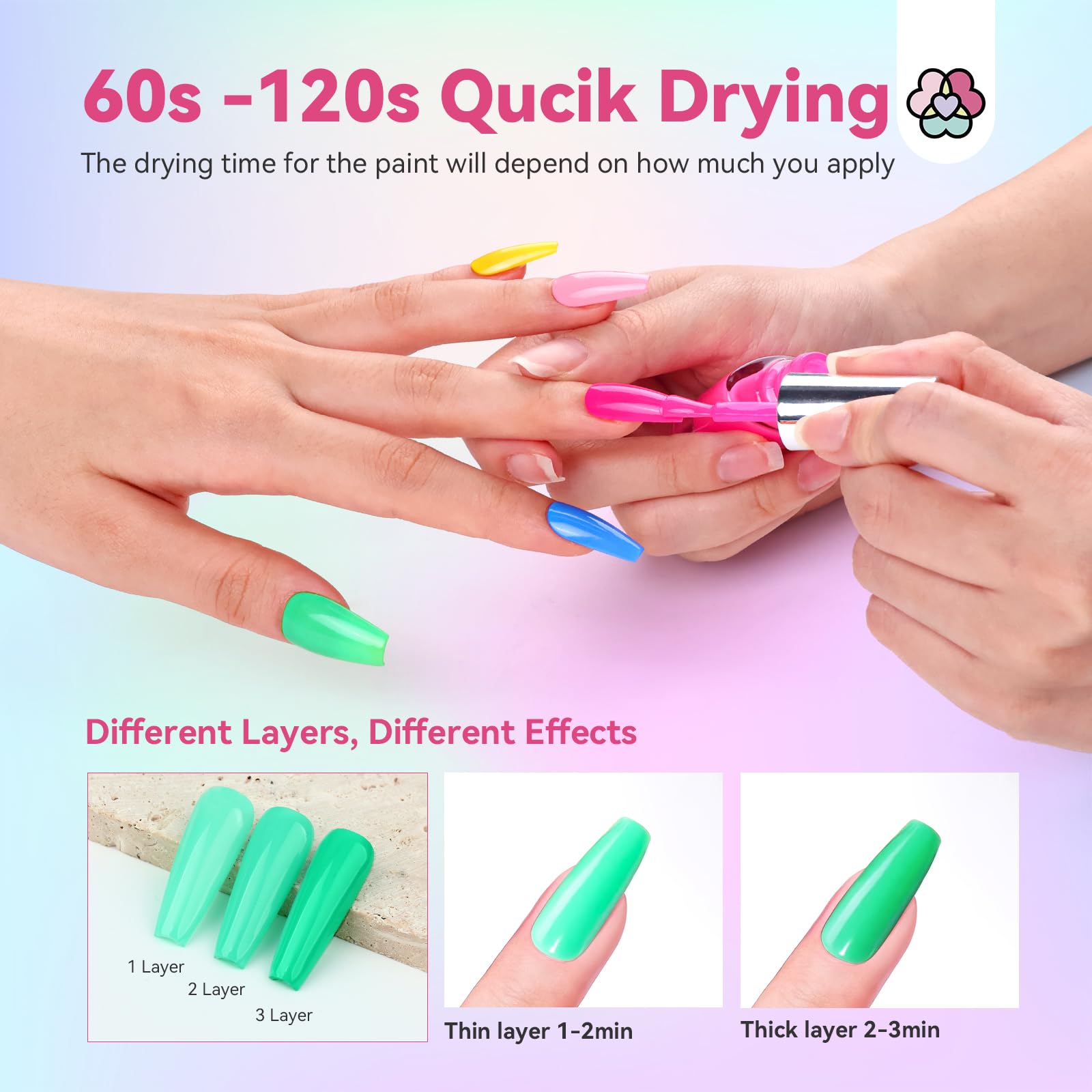 SAVILAND neon colors inspire creative nail art and playful spring looks.
