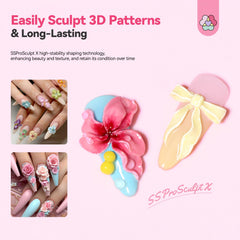 SAVILAND non-sticky gel applies smoothly for easy shaping on nails