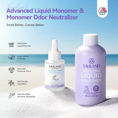 SAVILAND Ocean Breeze odor-neutralizer dropper reduces monomer fumes for a fresher manicure.