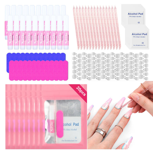 SAVILAND packaging for the press-on nail tool kit shows a portable setup for on-the-go manicures.