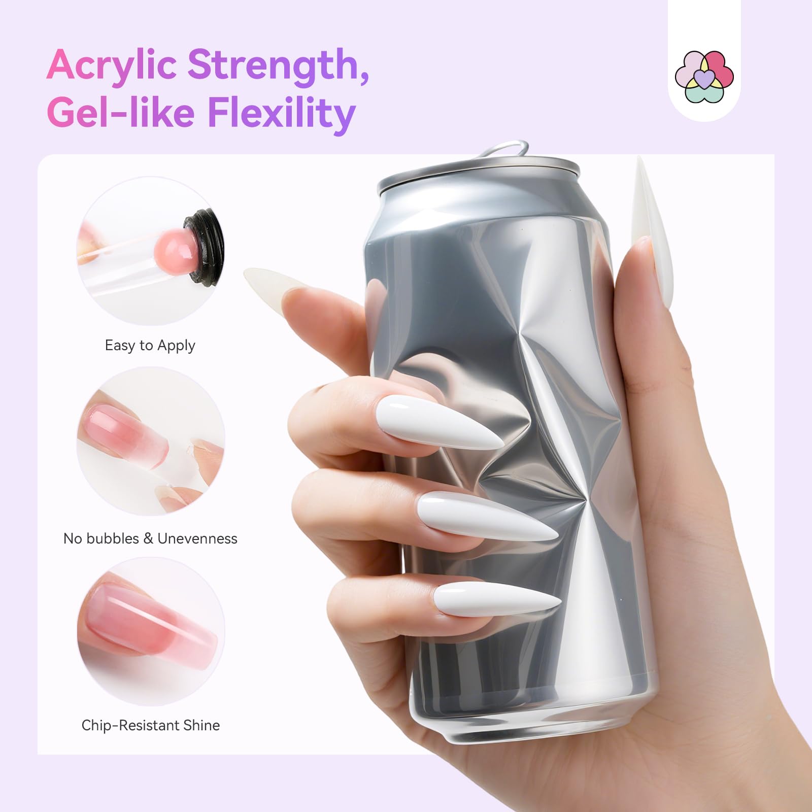 SAVILAND Poly Gel Kit at-home manicure in minutes.