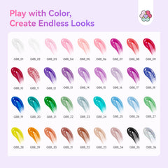 SAVILAND Poly Gel Kit top coat adds long-lasting shine.