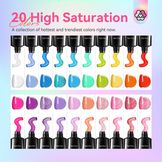 SAVILAND Poly Gel Nail Colors application demo shows smooth extensions.