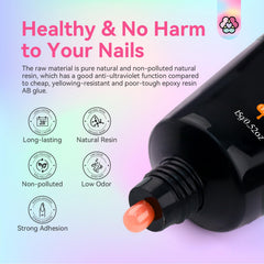 SAVILAND Poly Gel Nail Colors kit in a neat case for DIY nails.