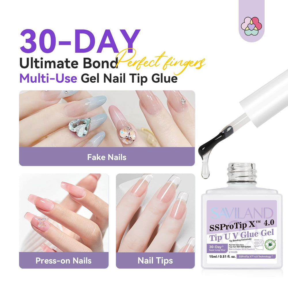SAVILAND press-on nails application setup for quick at-home results.