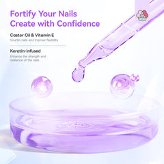 SAVILAND primer nail solution apply shot suggesting prepping natural nails