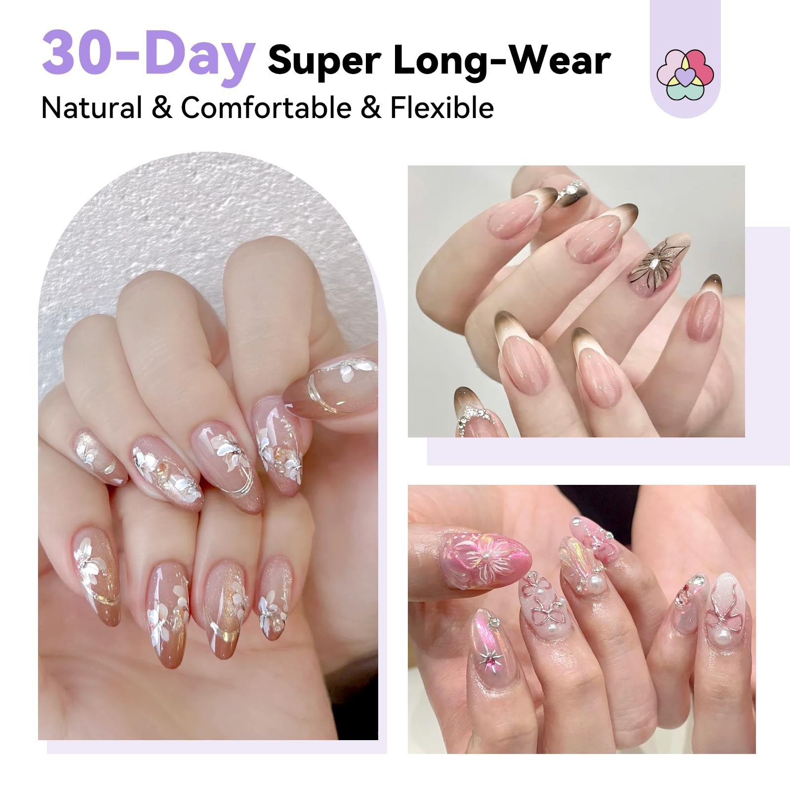 SAVILAND Pro Gel Nail Kit contents 500 tips highlight variety and ready-to-use supply.