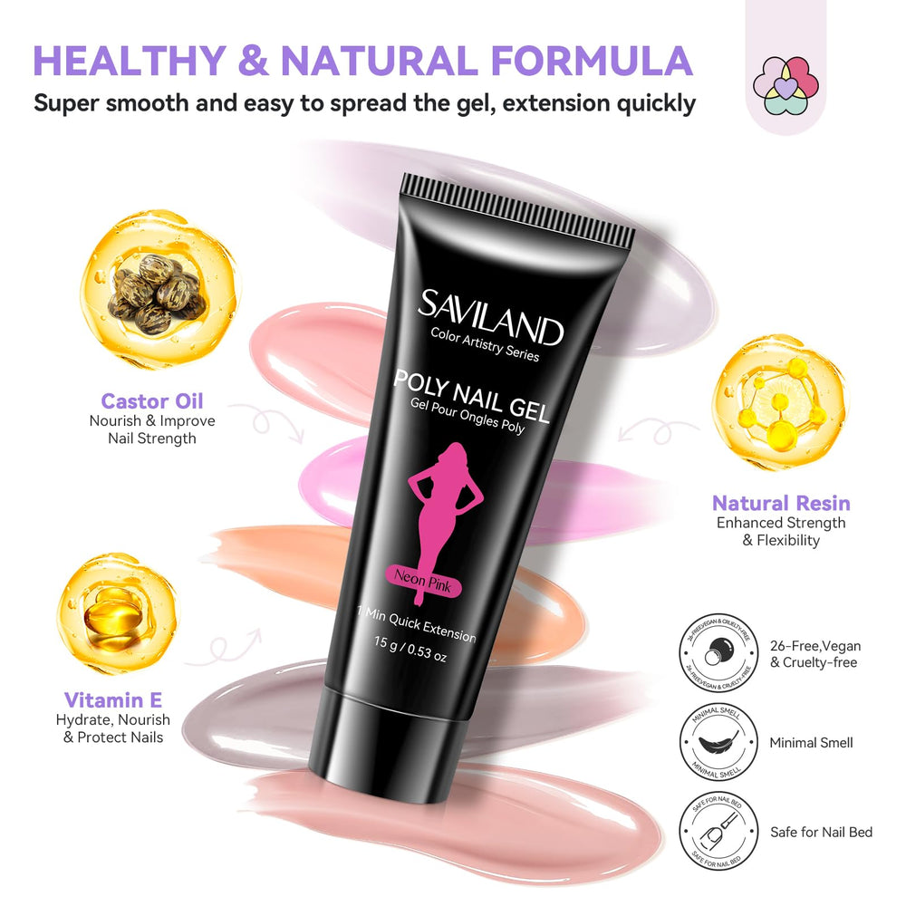 SAVILAND top gel for a shiny, protective finish.