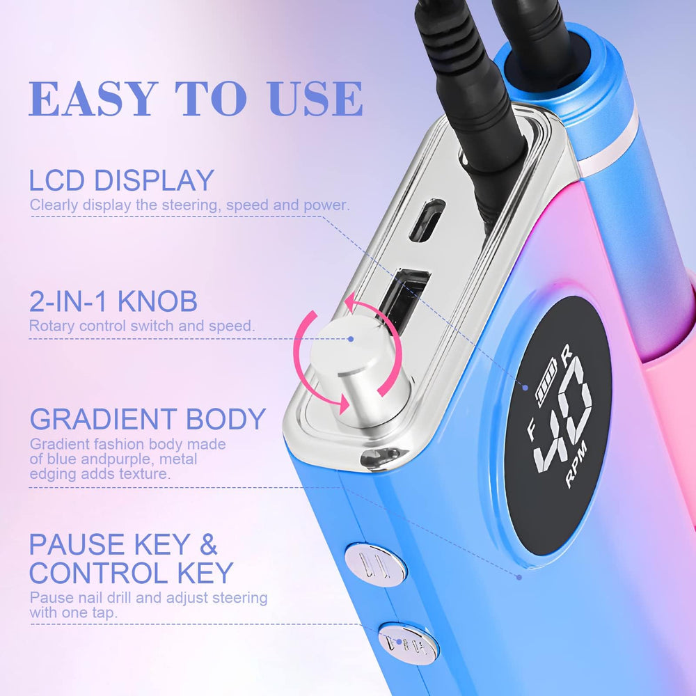 SAVILAND Type-C charging cable included with the drill kit.