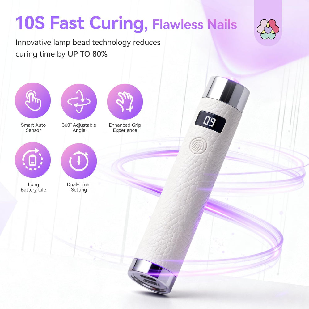 SAVILAND UV light 360-degree illumination for uniform nail curing.