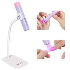 SAVILAND UV light enabling an 8-second gel nail flash cure.