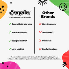 Savvi Crayola markers designed in the USA packaging highlighting quality.