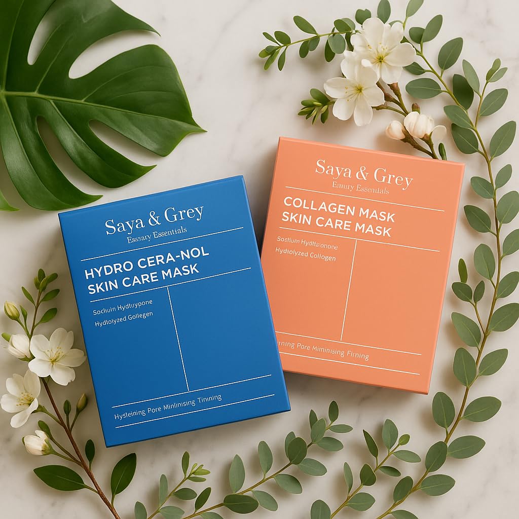 Saya & Grey Hydro Cera-Nol mask gift box, ready-to-give packaging.