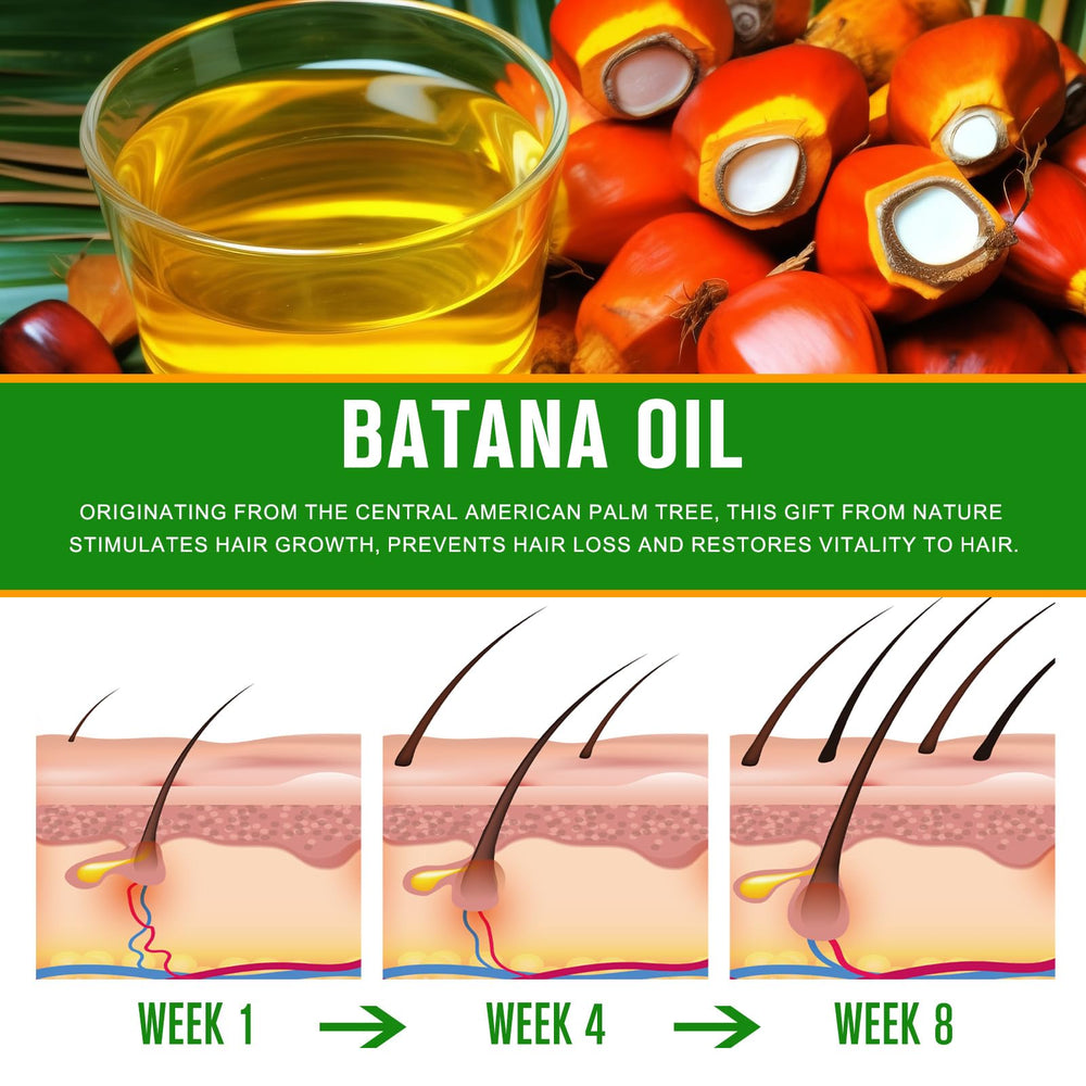 SBHEANGBA Batana Oil bottle with glow highlight for skin and hair.