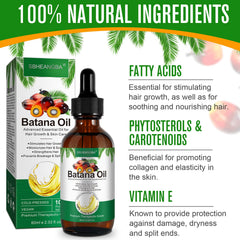 SBHEANGBA Batana Oil application scene shows hair hydration and smooth ends.