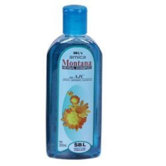 SBL Arnica Montana Shampoo close-up showing rich lather for nourished strands