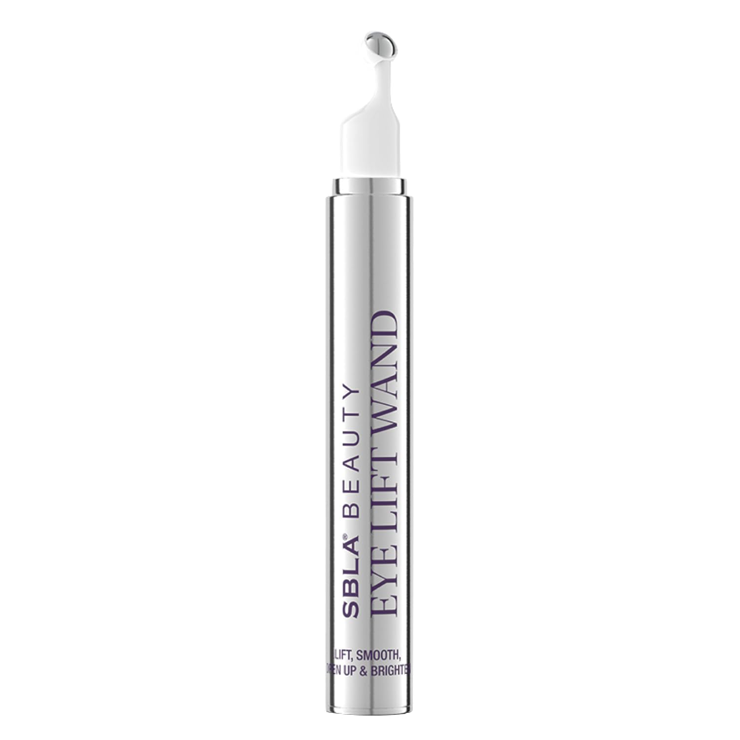 SBLA Eye Lift Wand in use on the eyelid, smoothing and brightening for a refreshed look.
