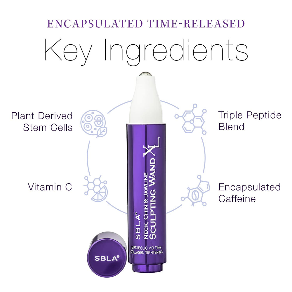 Gentle wand massage scene emphasizes sculpting possibilities along the jaw