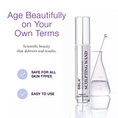SBLA serum application on neck demonstrates immediate smoothing and subtle lift potential.