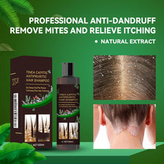 Scalp Flakes Antipruritic Shampoo label close-up highlighting natural ingredients