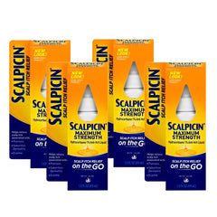 Scalpicin Max Strength scalp itch treatment box front showing trusted anti-itch formula